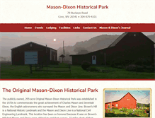 Tablet Screenshot of masondixonhistoricalpark.com
